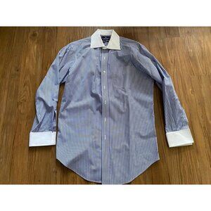 American Living Men's French Cuff Dress Shirt (Medium 15 32/33)